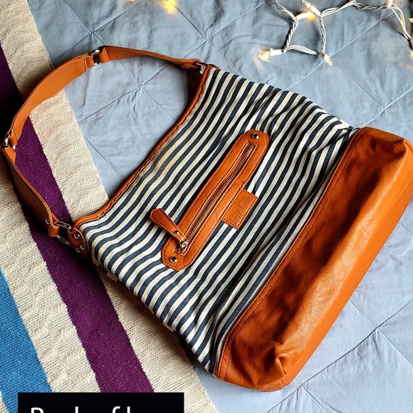 imoshion striped bag with magnetic closures - Picture 4 of 15